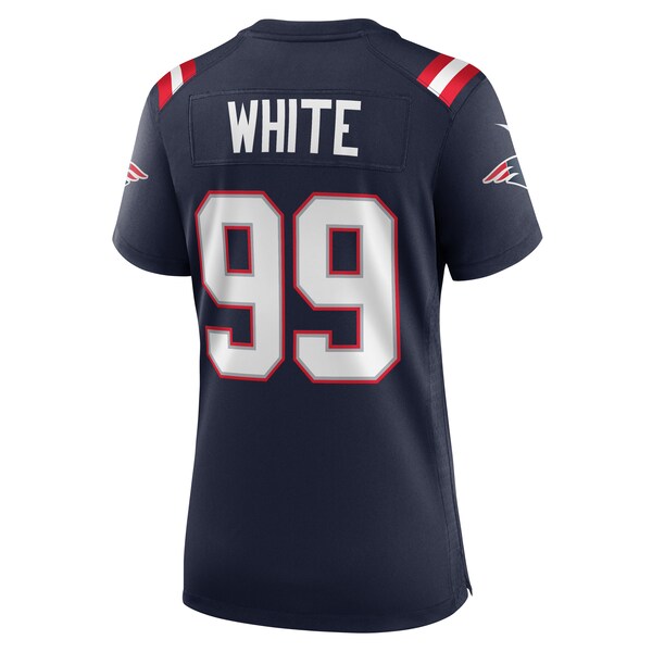 Keion White New England Patriots Nike Women's Team Game Jersey - Navy/Red/White - Image 4