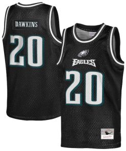 Brian Dawkins Philadelphia Eagles  Youth Retired Player NFL Basketball Fashion Jersey - Black