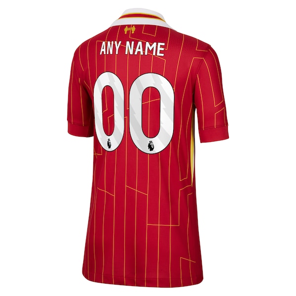 Liverpool Nike Youth 2024/25 Home Custom Replica Jersey - Red - Image 3