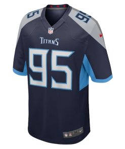 Alternative view of Kyle Peko Tennessee Titans Nike Team Game Jersey -  Navy