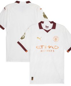 Manchester City Puma 2023/24 Away Authentic Jersey - White