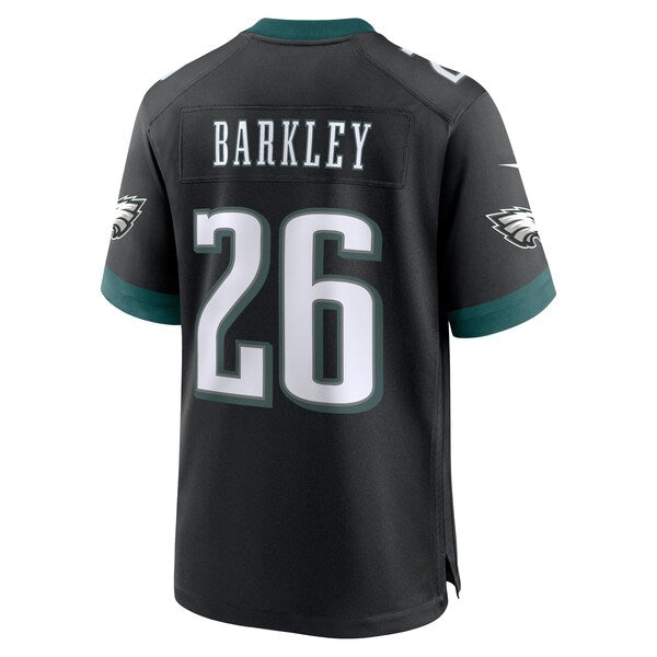 Saquon Barkley Philadelphia Eagles Nike Alternate Game Jersey - Black/Green/Kelly Green/White - Image 4