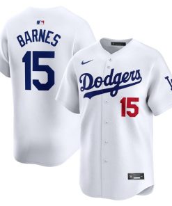 Austin Barnes Los Angeles Dodgers Nike Home Limited Player Jersey - White