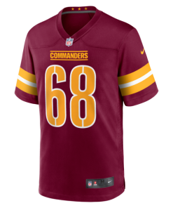 Alternative view of Curtis Brooks Washington Commanders Nike  Game Jersey - Burgundy