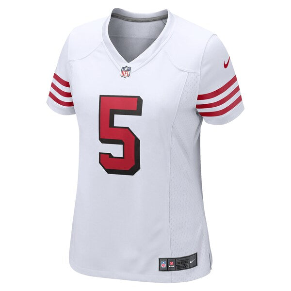 Trey Lance San Francisco 49ers Nike Women's Player Jersey - White/Scarlet - Image 3