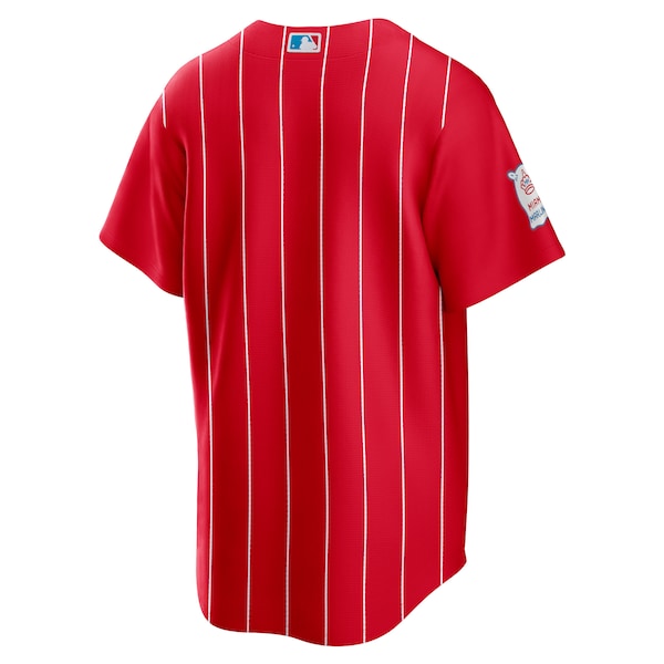 Miami Marlins Nike City Connect Replica Team Jersey - Red - Image 3