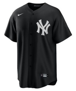 Alternative view of New York Yankees Nike Official Replica Jersey - Black/White