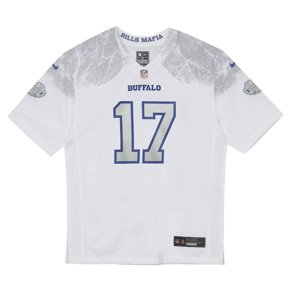 Josh Allen Buffalo Bills Nike Preschool 2025 Rivalries Collection Game Jersey - White - Image 2