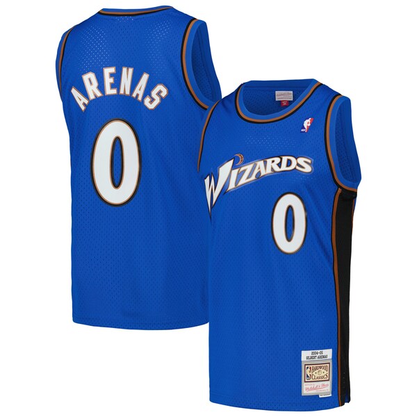 Gilbert Arenas Washington Wizards 2004/05 Hardwood Classics Swingman Jersey - Blue
