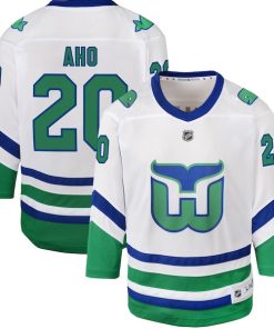 Sebastian Aho Carolina Hurricanes Youth Whalers Replica Jersey - White