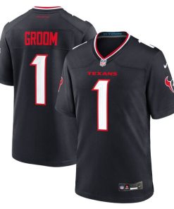 Number 1 Groom Houston Texans Nike Game Jersey - Navy