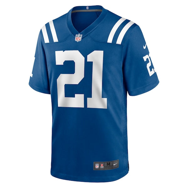 Zack Moss Indianapolis Colts Nike Game Player Jersey - Royal/Blue - Image 6