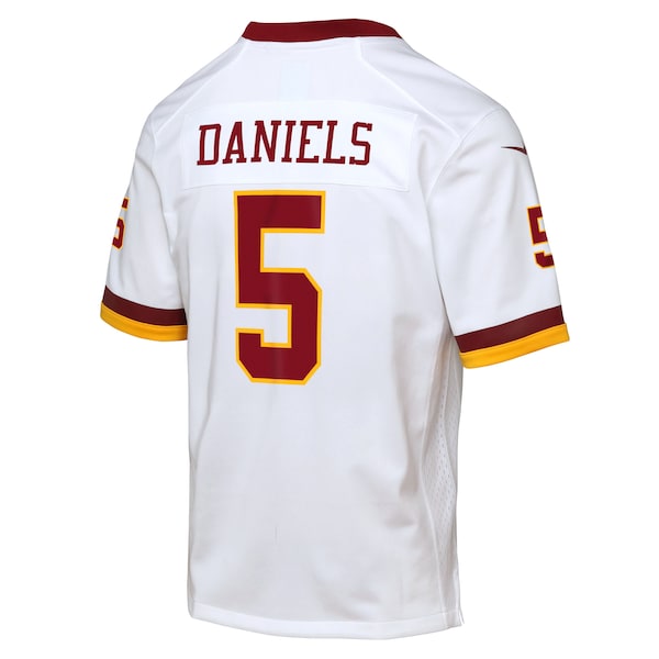 Jayden Daniels Washington Commanders Nike Youth Game Super Bowl Era Jersey - White - Image 3