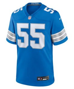 Alternative view of Derrick Barnes Detroit Lions Nike Team Game Jersey -  Blue