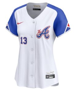 Alternative view of Ronald Acu?a Jr. Atlanta Braves Nike Women's City Connect Limited Player Jersey - White