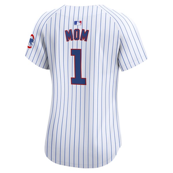 Chicago Cubs Nike Women's #1 Mom Home Limited Jersey - White - Image 3