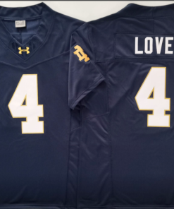 Jeremiyah Love NCAA Notre Dame Fighting Irish Nike Vapor Limited Jersey