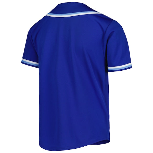 Youth Royal Kansas City Royals Full-Button Replica Jersey - Image 3