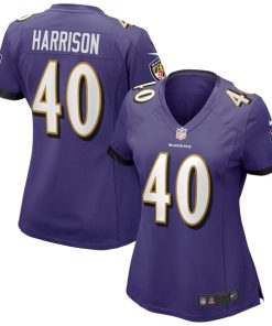 Malik Harrison Baltimore Ravens Nike Women's Game Jersey - Purple
