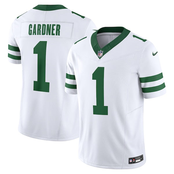 Ahmad Sauce Gardner New York Jets Nike Vapor F.U.S.E. Limited Jersey - Legacy White/Black - Image 2
