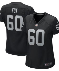 Alternative view of Tomari Fox Las Vegas Raiders Nike Women's  Game Jersey -  Black