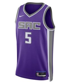 Alternative view of De'Aaron Fox Sacramento Kings Nike Unisex Swingman Jersey - Icon Edition - Purple