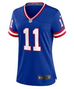 Alternative view of Phil Simms New York Giants Nike Women's Classic Retired Player Game Jersey - Royal