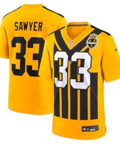 Alternative view of Jack Sawyer Pittsburgh Steelers Nike Alternate Game Jersey -  Gold/Black