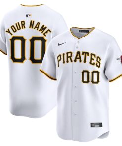 Pittsburgh Pirates Nike Youth Home Limited Custom Jersey - White