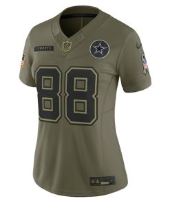 Alternative view of CeeDee Lamb Dallas Cowboys Nike Women's 2025 Salute to Service Limited Jersey - Olive