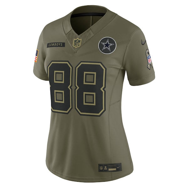 CeeDee Lamb Dallas Cowboys Nike Women's 2025 Salute to Service Limited Jersey - Olive - Image 2