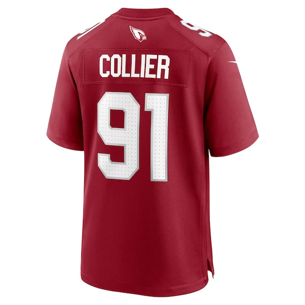 L.J. Collier Arizona Cardinals Nike Team Game Jersey - Cardinal - Image 3