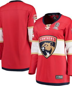Florida Panthers  Women's Home 2024 Stanley Cup Champions Breakaway Jersey?¨C Red