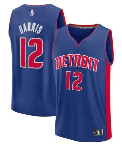 Tobias Harris Detroit Pistons  Fast Break Replica Player Jersey - Icon Edition - Blue