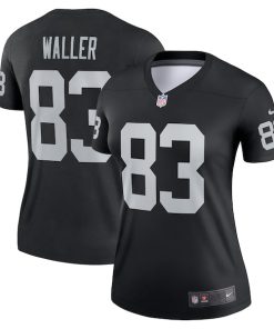 Alternative view of Darren Waller Las Vegas Raiders Nike Women's Legend Jersey - Black/White