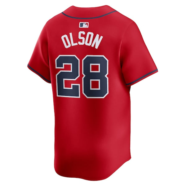 Matt Olson Atlanta Braves Nike Alternate Limited Player Jersey?ยจC Red - Image 3