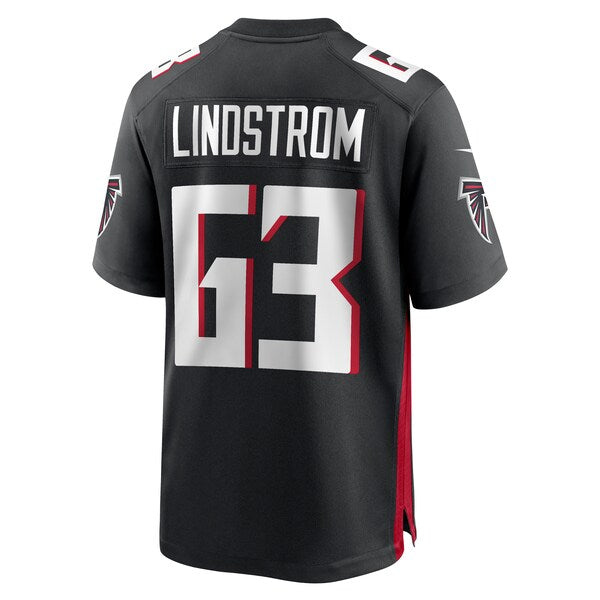 Chris Lindstrom Atlanta Falcons Nike Team Game Jersey - Black - Image 3