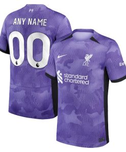 Liverpool Nike Youth 2023/24 Third Stadium Replica Custom Jersey - Purple