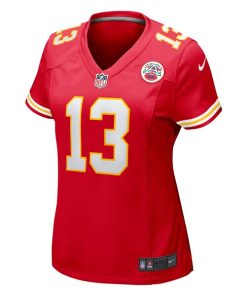 Alternative view of Nazeeh Johnson Kansas City Chiefs Nike Women's Game Player Jersey - Red