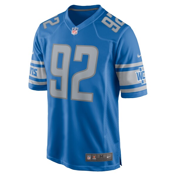 Tyson Alualu Detroit Lions Nike Game Jersey - Blue - Image 2