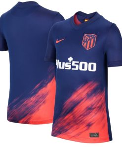 Atletico de Madrid Nike Youth 2021/22 Away Breathe Stadium Replica Jersey - Blue