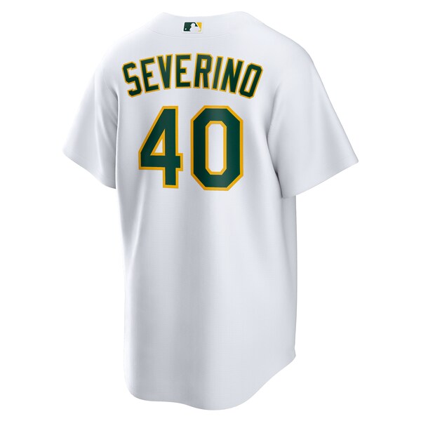 Luis Severino Athletics Nike Home Replica Jersey - White - Image 3