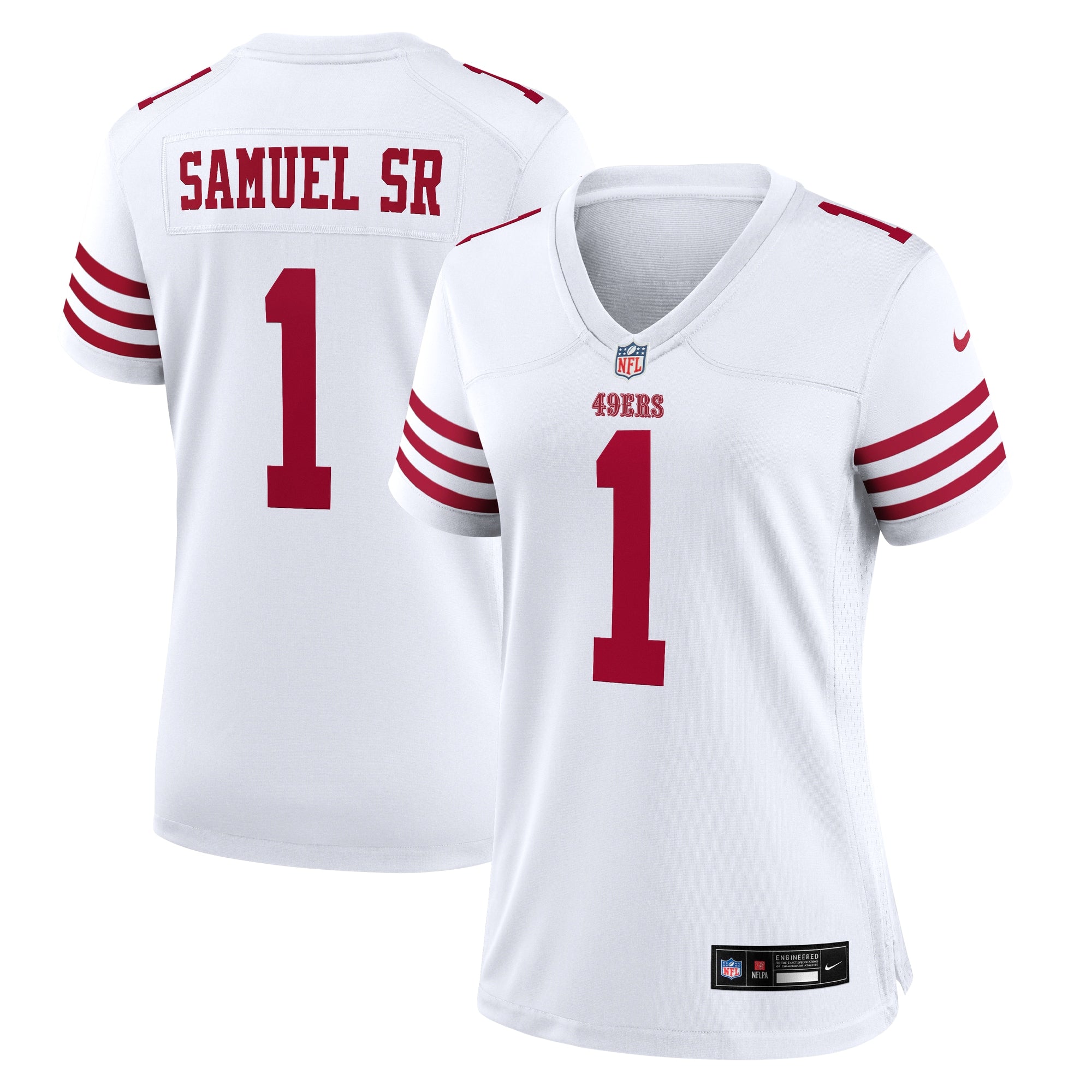 Deebo Samuel Sr San Francisco 49ers Nike Women's Game Jersey - Scarlet/White - Image 5