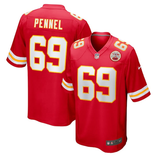 Mike Pennel Kansas City Chiefs Nike Game Jersey - Red - Image 2