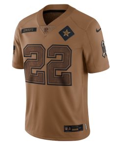 Alternative view of Emmitt Smith Dallas Cowboys Nike 2023 Salute To Service Retired Player Limited Jersey - Brown