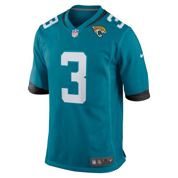 Tyson Campbell Jacksonville Jaguars Nike Team Game Jersey - Teal - Image 2