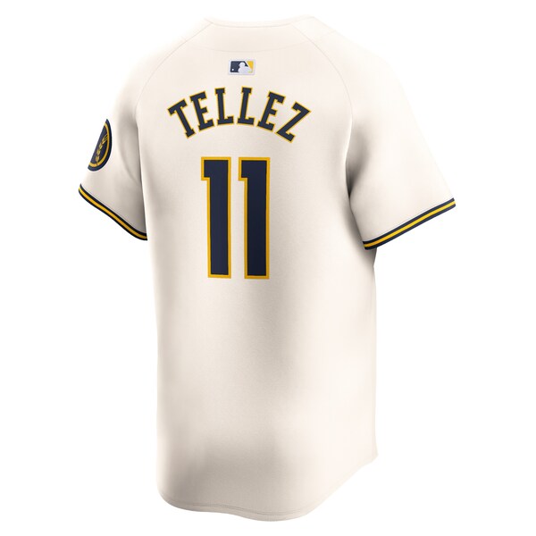 Rowdy Tellez Milwaukee Brewers Nike Home Limited Player Jersey - Cream - Image 3