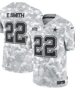 Emmitt Smith Dallas Cowboys Nike 2024 Salute to Service Retired Player Limited Jersey - Arctic Camo