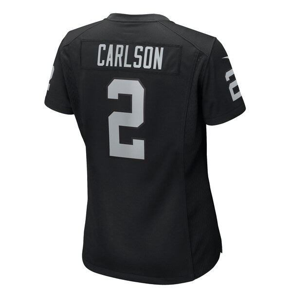 Daniel Carlson Las Vegas Raiders Nike Women's Game Jersey - Black - Image 4
