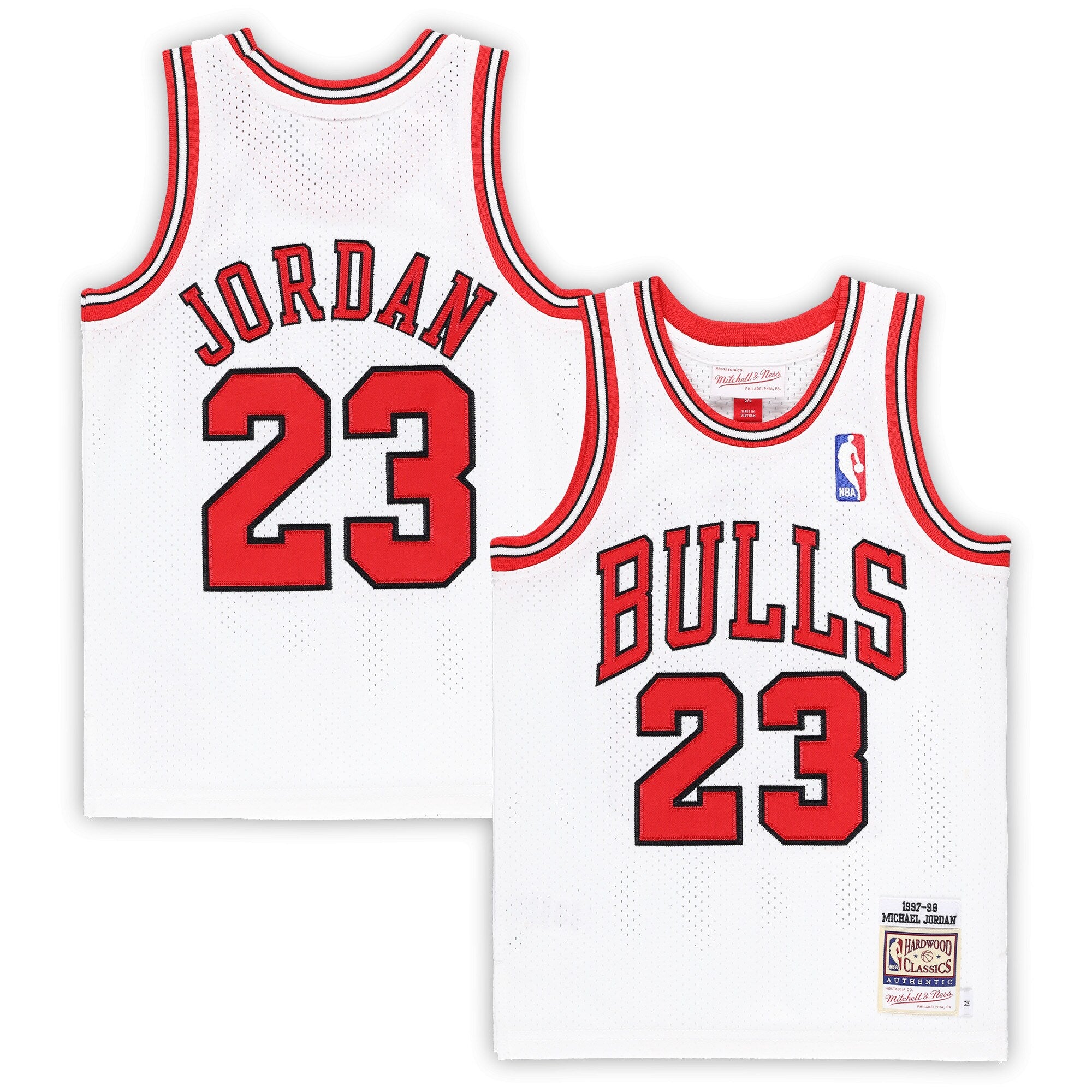 Michael Jordan Chicago Bulls Preschool 1996/97 Hardwood Classics Authentic Jersey - Black/Red/White - Image 7